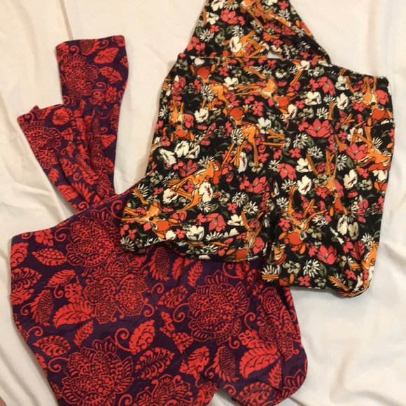 LuLaRoe Pants - DISNEY BAMBI LULAROE OS
